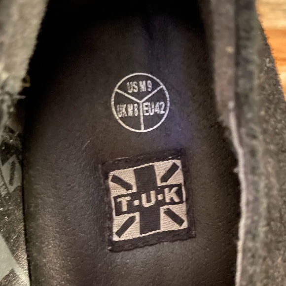 T.U.K. Leopard and black creepers. Slip on loafer style with buckle detail. - Picture 2 of 4